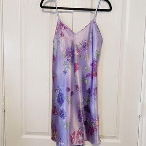 Gilligan Floral Strapped Night Dress Lingerie light purple Size S